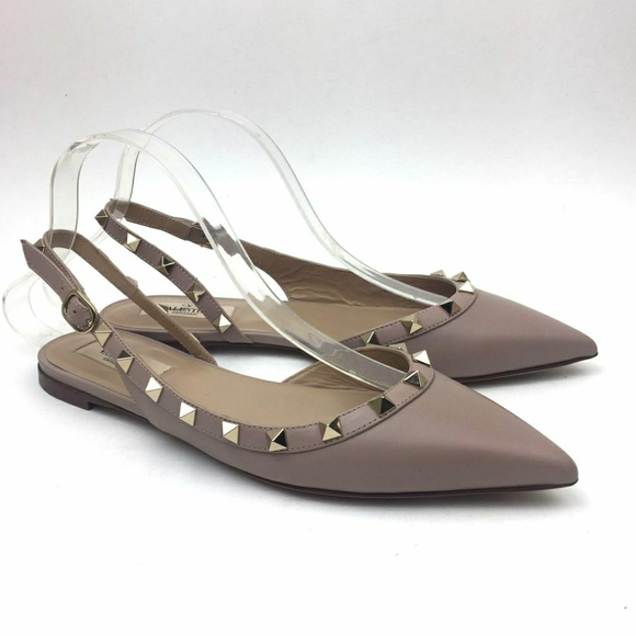 VALENTINO Rockstud Slingback sandals sz 7 - Picture 3 of 13